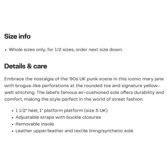 Dr. Martens 8065 Pink Leather Mary Jane Shoes Women's Size 8 - Picture 8 of 8